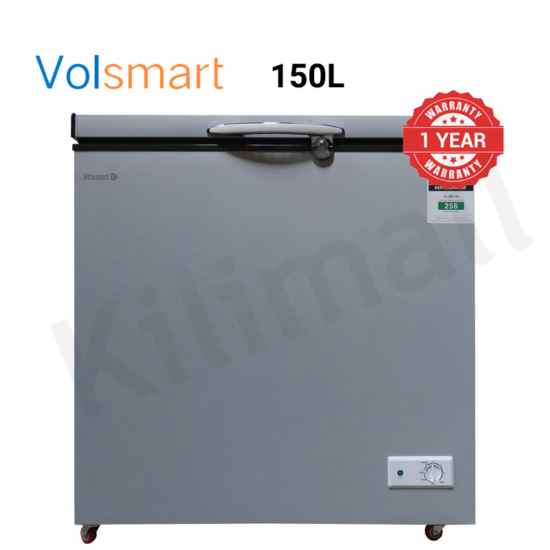 Volsmart 150L Vertical Chest Freezer VL-BD150 Single Flip Drain Freezer Energy-saving Freezer Fast Cooling Refrigerator