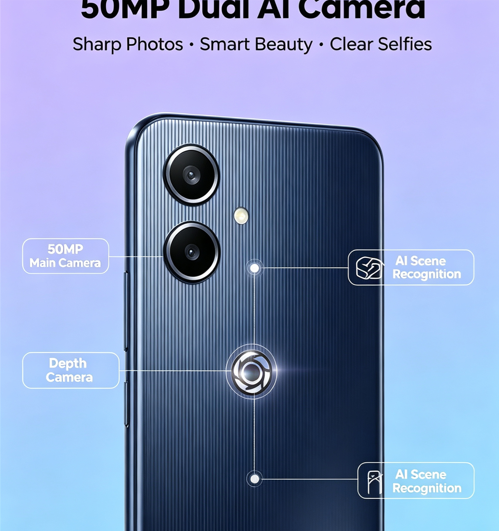Refurbished Samsung A06  6.7-inch  90Hz  50MP camera  Android 14 smartphone  Samsung A06