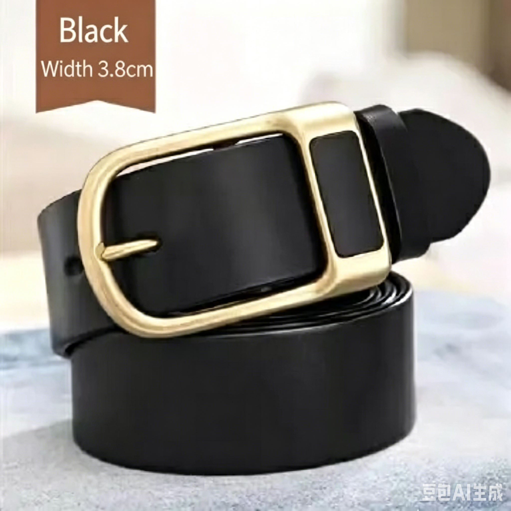 Vintage Men's PU Leather Belt - Minimalist Needle Buckle Belt for Casual, Business & Daily Use