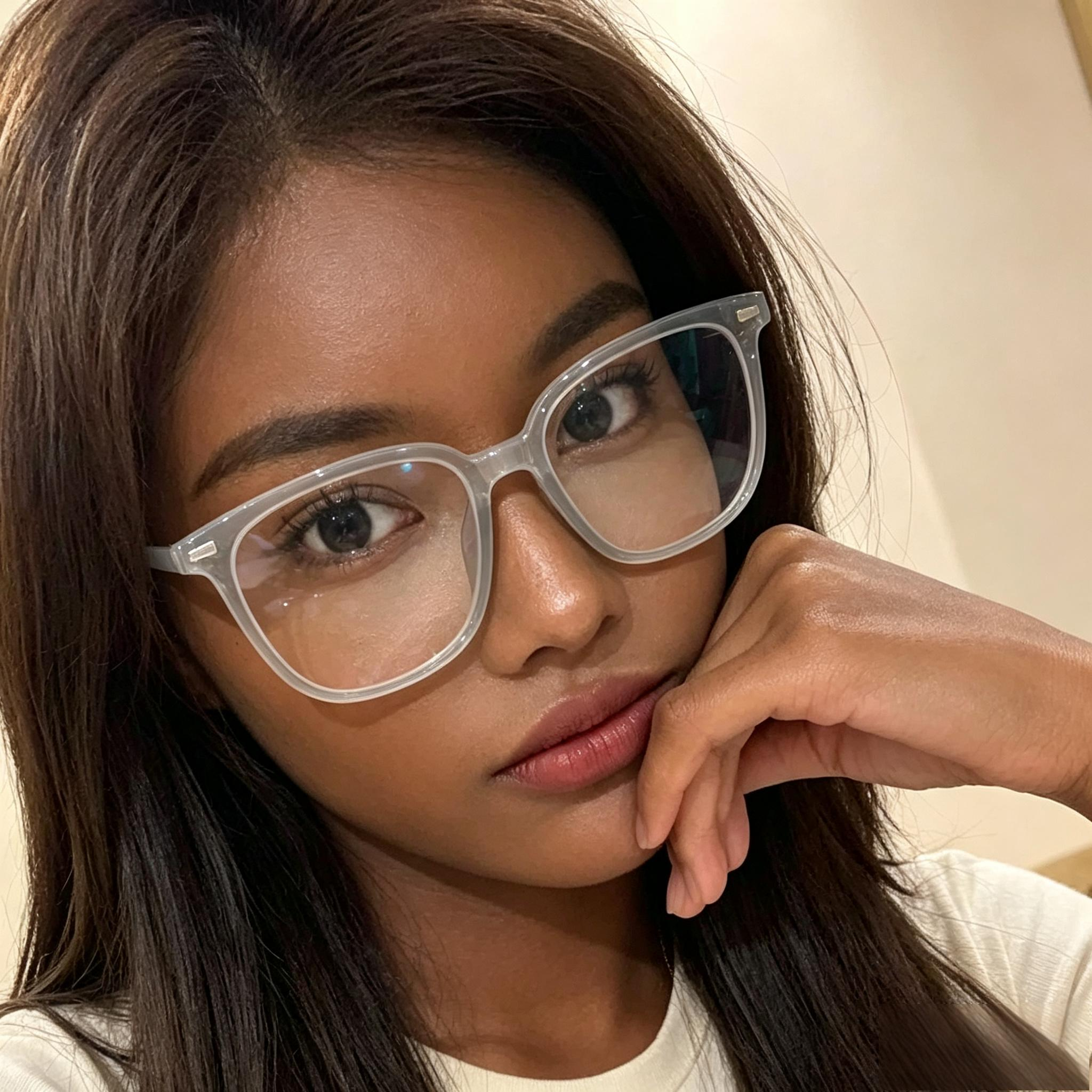 Anti Blue Light Glasses Unisex TR90 Square Transparent Frame UV400 Computer Gaming Reading Office Lightweight 20g 40% Blue Light Blocking Anti Fatigue Korean Style Kenya Office Worker Student