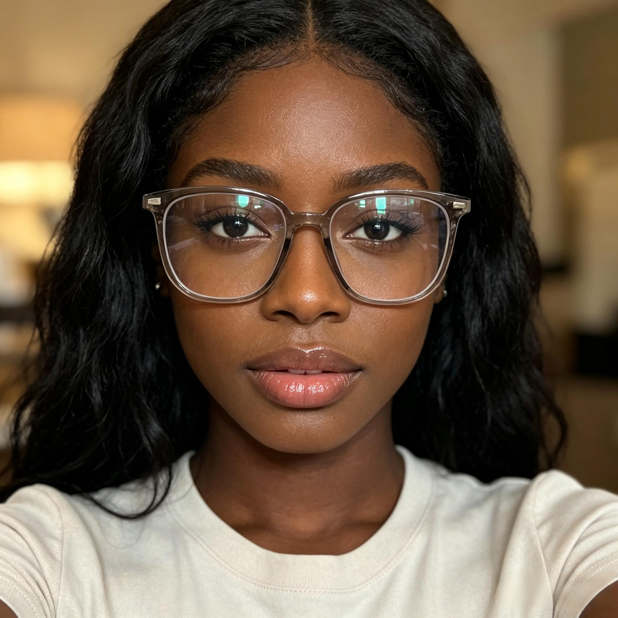 Anti Blue Light Glasses Unisex TR90 Square Transparent Frame UV400 Computer Gaming Reading Office Lightweight 20g 40% Blue Light Blocking Anti Fatigue Korean Style Kenya Office Worker Student