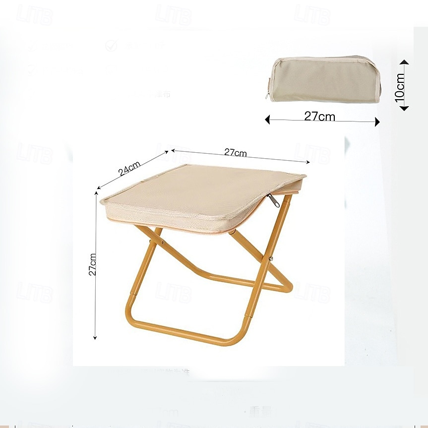 Portable Foldable stool in bag-Lightweight Camping Stool, Compact Outdoor Foldable Seat For Fishing, Hiking, Picnic