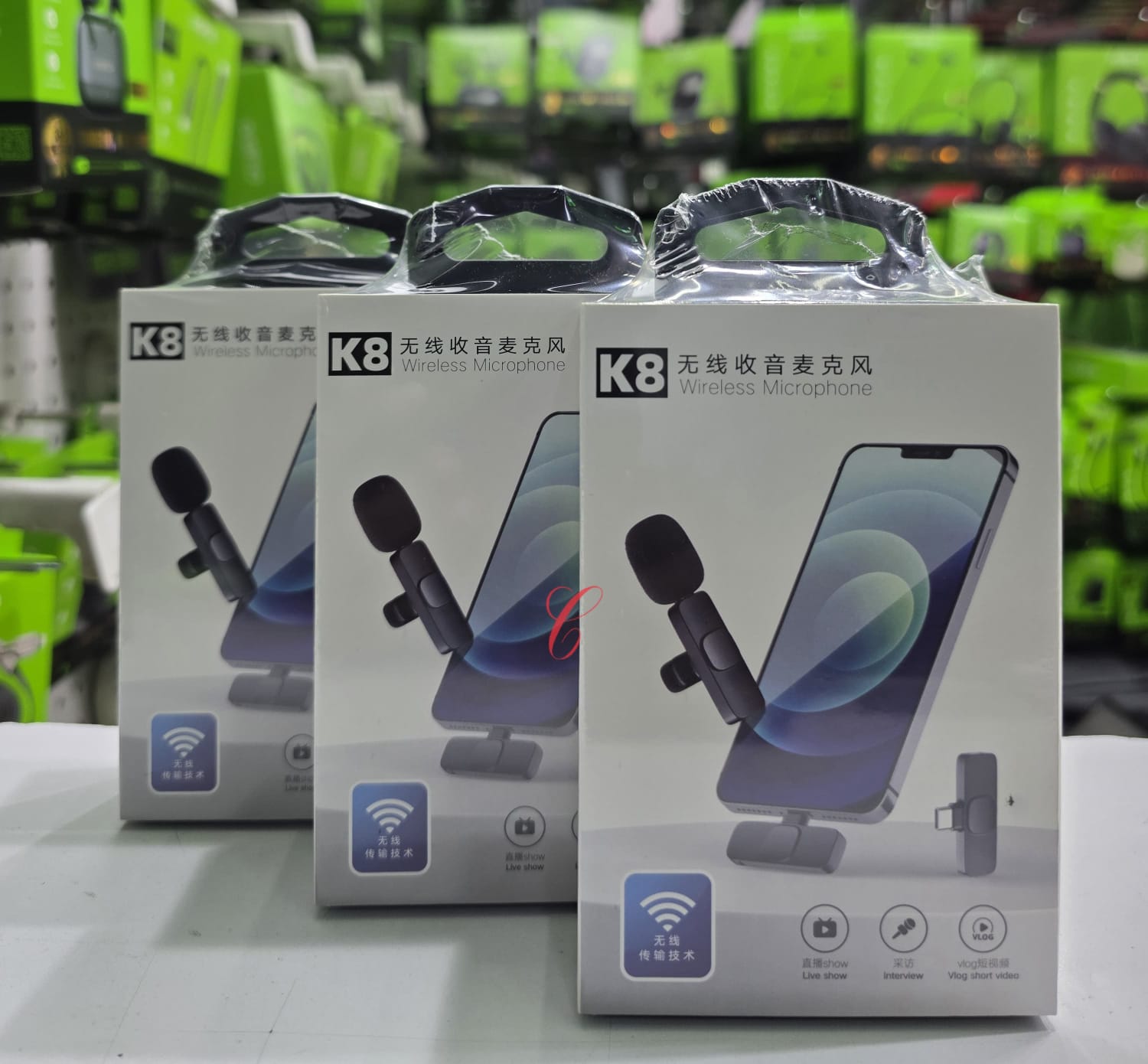 K8 Wireless Microphone For Type-C Devices for streaming