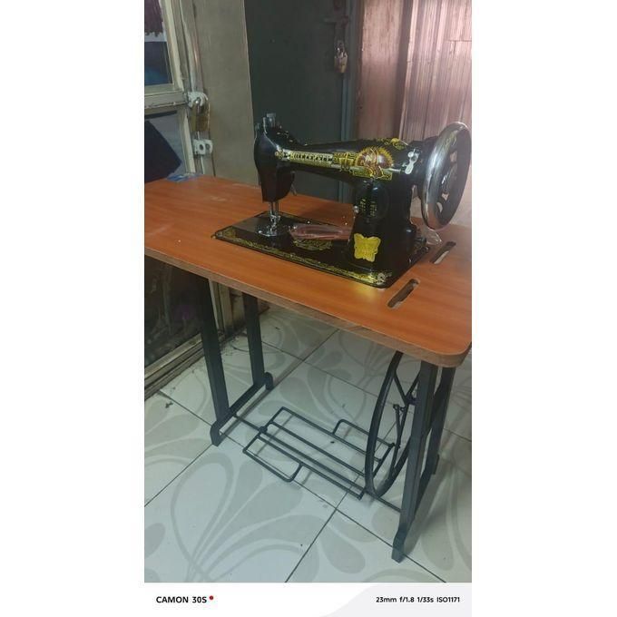 Complete Butterfly Sewing Machine with Machine Head, Stand, Accessories