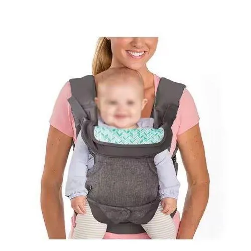 Infantino Flip Advanced 4-in-1 Baby Carrier – Ergonomic Adjustable Front & Back Carrier for Newborns & Toddlers, Soft, Breathable & Comfortable