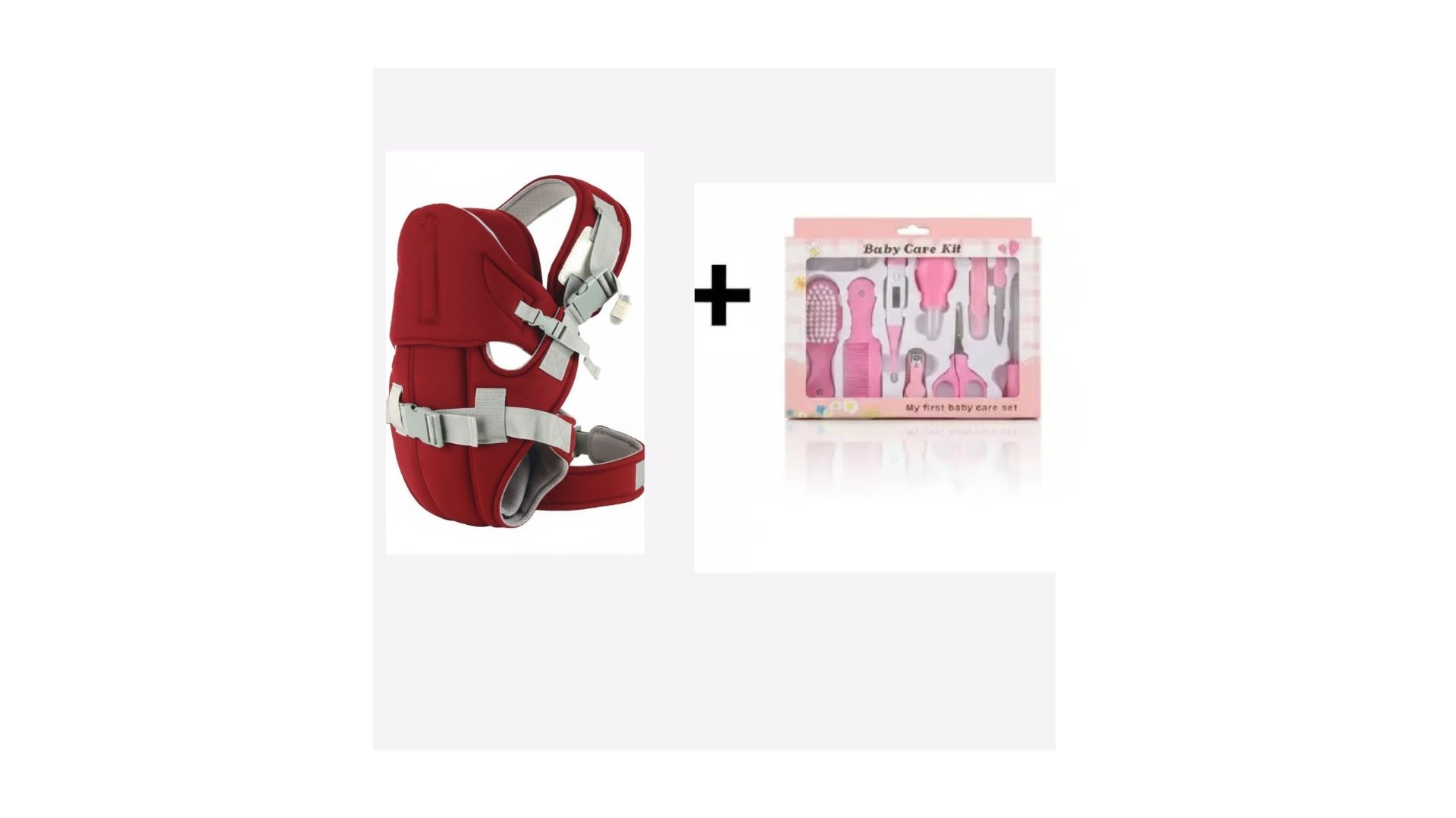 All-in-One Comfort & Care: Breathable 3D Mesh Baby Carrier w/ Hip Seat (0-20kg) + 10-Piece Newborn Essential Health & Grooming Kit