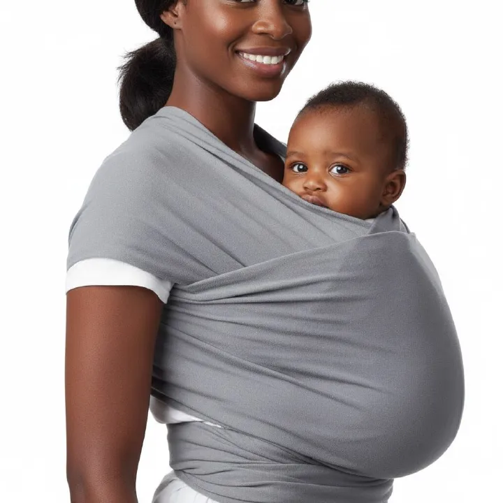 Totowrap Adjustable Baby Carrier - Premium Soft Wrap Sling for Newborns & Infants - Breathable & Hands-Free Bonding Wrap