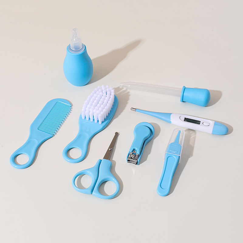 Baby Care Grooming Kit Newborn Baby Nail Hair Daily CareKit Infant Kids Grooming Brush Comb Safe Nail Clippers Set( care kit)