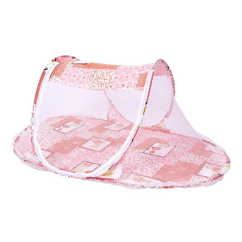 Portable Foldable Baby Sleeping Nest Cot with Mosquito Net – Lightweight Travel Baby Bed, Breathable Cotton Mattress, Insect Protection Dome, Newborn Sleeping Cot for Home & Outdoor Use