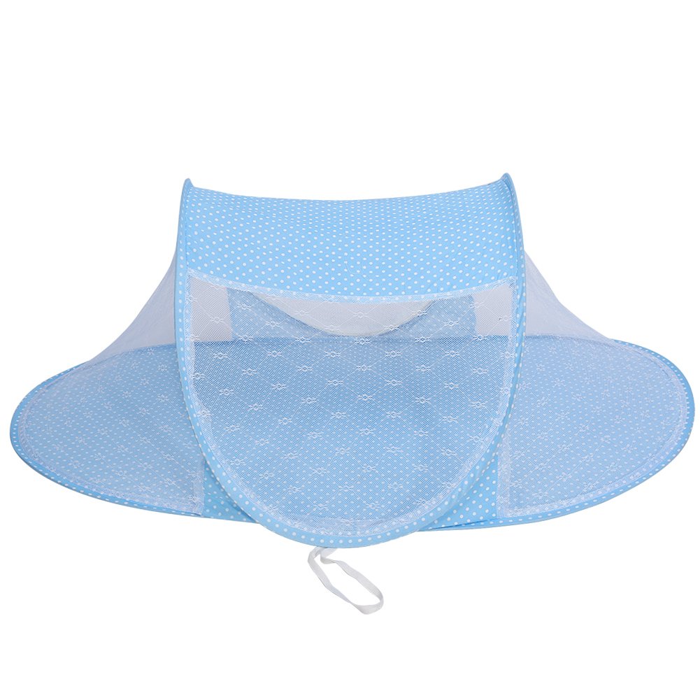 Portable Foldable Baby Sleeping Nest Cot with Mosquito Net – Lightweight Travel Baby Bed, Breathable Cotton Mattress, Insect Protection Dome, Newborn Sleeping Cot for Home & Outdoor Use