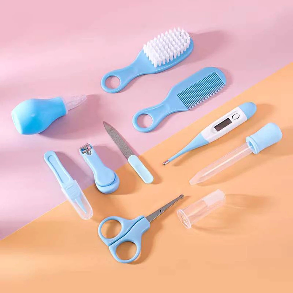 Baby Care Grooming Kit Newborn Baby Nail Hair Daily CareKit Infant Kids Grooming Brush Comb Safe Nail Clippers Set( care kit)