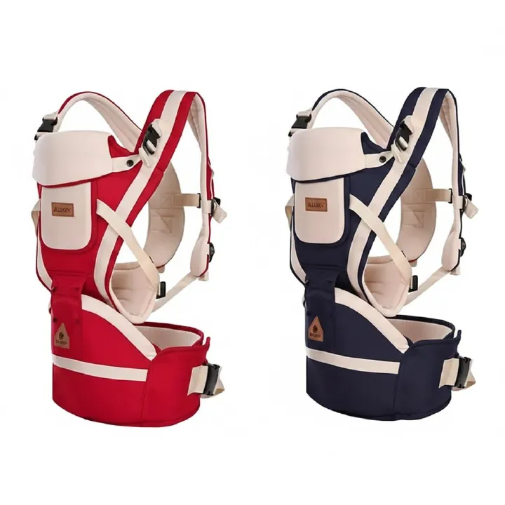 6-in-1 Ergonomic Baby Carrier with Hip Seat - 3D Breathable Kangaroo Bag for 0-36 Months - Lumbar Support & Hands-Free Comfort