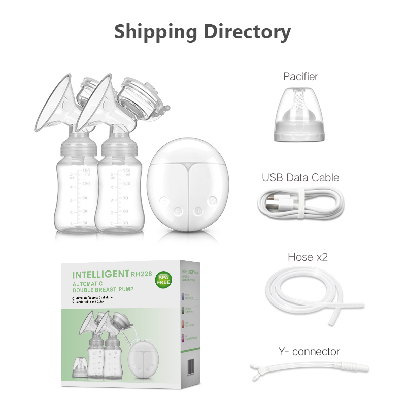 BPA FREE Double Electric Breast Pump Pain Free High Quality Comfortable Spill-Proof Mom's Helper Food Grade Electric Breast Pump