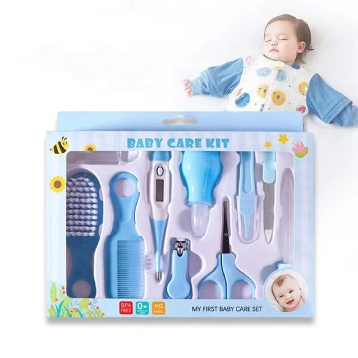 Baby Care Grooming Kit Newborn Baby Nail Hair Daily CareKit Infant Kids Grooming Brush Comb Safe Nail Clippers Set( care kit)