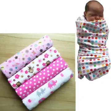 4-Pack Premium Cotton Flannel Baby Shawls - Ultra Soft Newborn Receiving Blankets & Swaddle Set