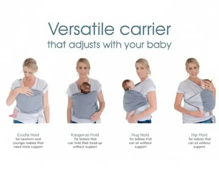 Totowrap Adjustable Baby Carrier - Premium Soft Wrap Sling for Newborns & Infants - Breathable & Hands-Free Bonding Wrap
