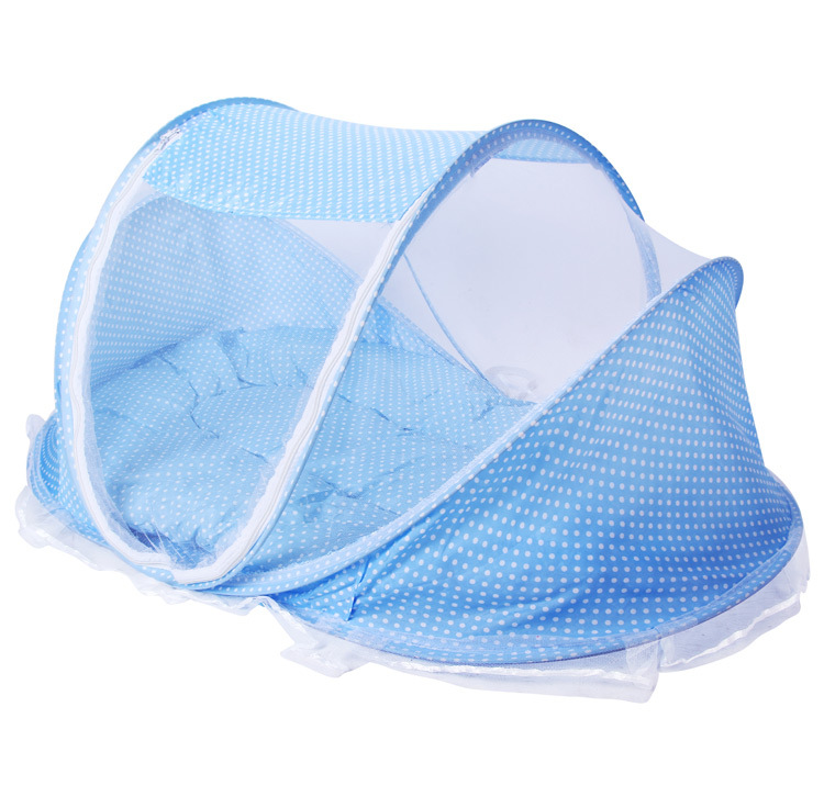 Portable Foldable Baby Sleeping Nest Cot with Mosquito Net – Lightweight Travel Baby Bed, Breathable Cotton Mattress, Insect Protection Dome, Newborn Sleeping Cot for Home & Outdoor Use