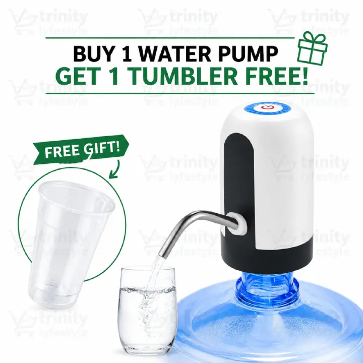 🎉 Crazy Offer – Today Only 🎉Buy the Newest Wireless Electric Mini Portable Fast Water Automatic Dispenser USB Rechargeable Barreled Water Pump in town get a TUMBLER FREE from Trinity lyfestyle