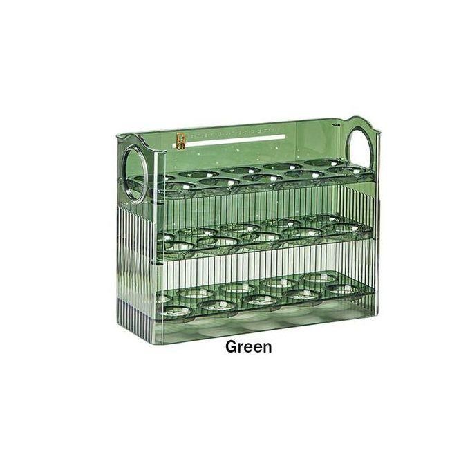 Acrylic egg organizer/Flip over egg holder/ 3-Tier Tray or egg holder/30-egg capacity holder