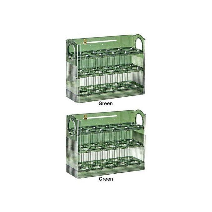 Acrylic egg organizer/Flip over egg holder/ 3-Tier Tray or egg holder/30-egg capacity holder