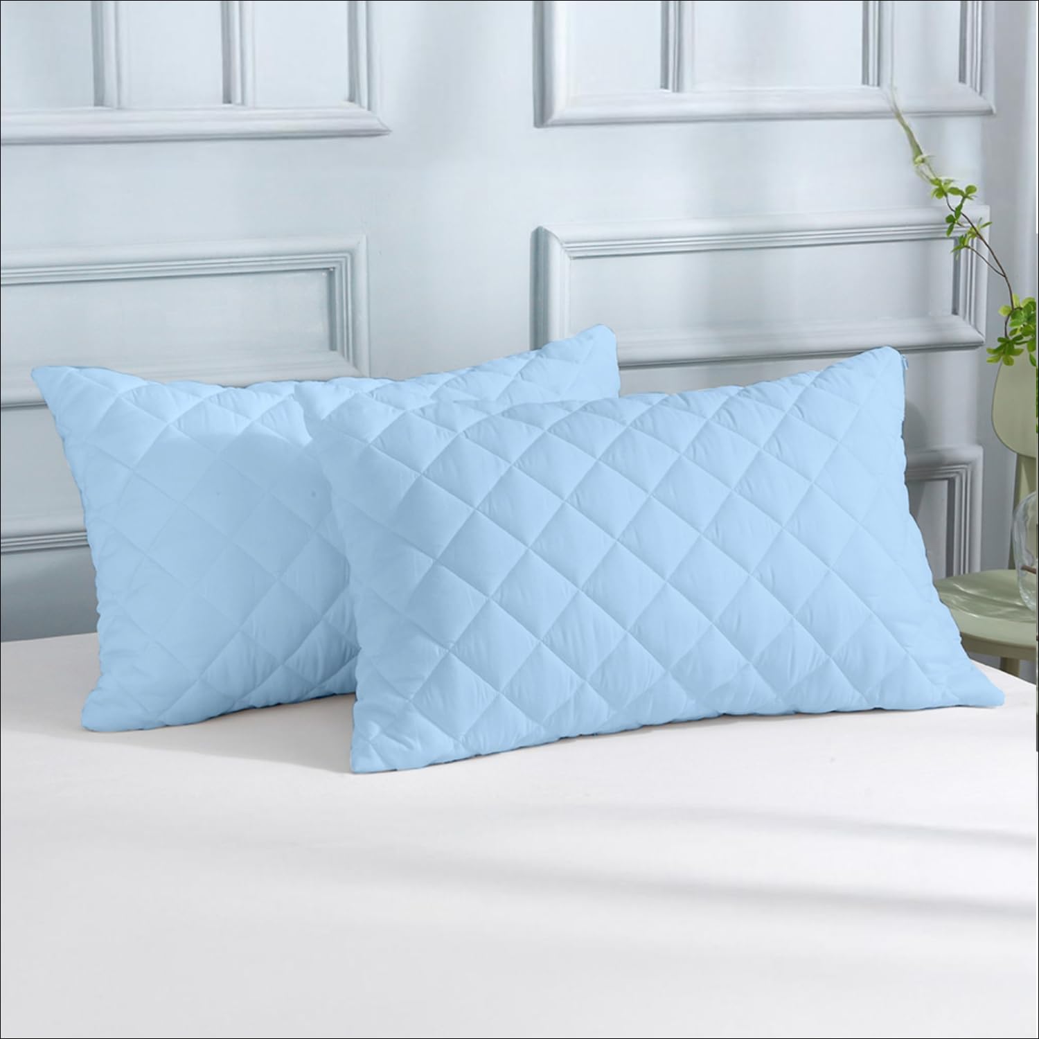 2PCs Waterproof Pillow Case Protector - A Pair