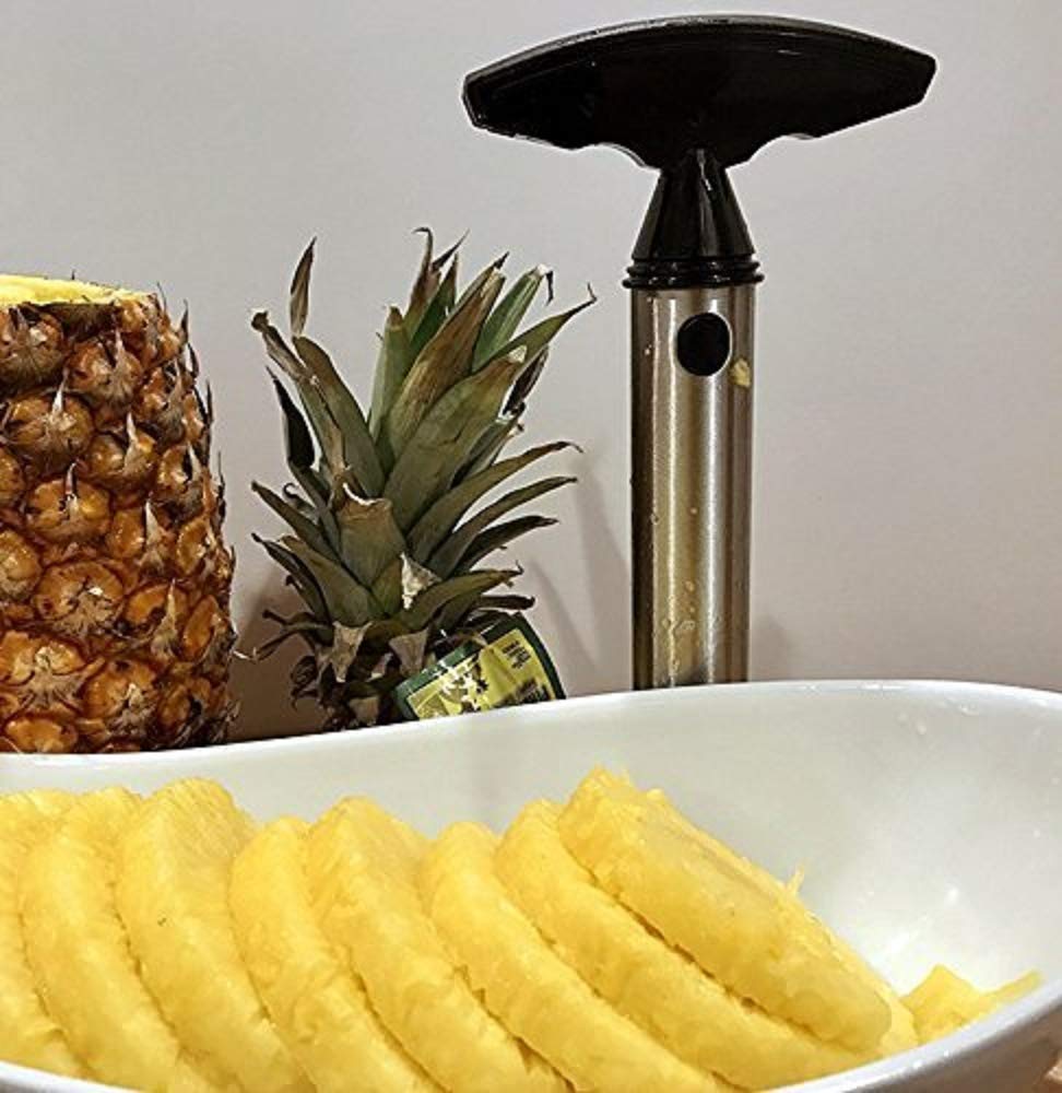 Stainless Steel Pineapple Corer / Slicer / Peeler / Cutter - Easy To Use Kitchen Tool With  Handle, Effortlessly Prepare Pineapple And More Fruits