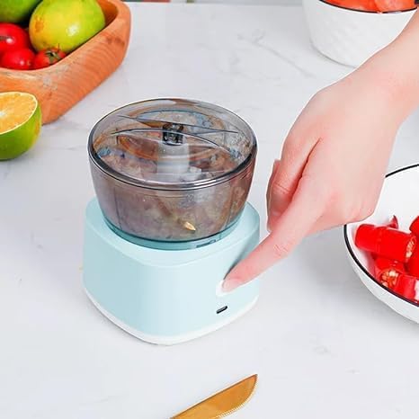 2 in1 Electric Vegetable Chopper, USB Rechargeable Mini Food Processor , Cordless Food Chopper for Garlic, Onion, Ginger, Vegetables, Nuts & Food