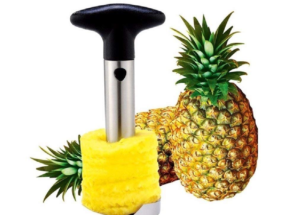 Stainless Steel Pineapple Corer / Slicer / Peeler / Cutter - Easy To Use Kitchen Tool With  Handle, Effortlessly Prepare Pineapple And More Fruits