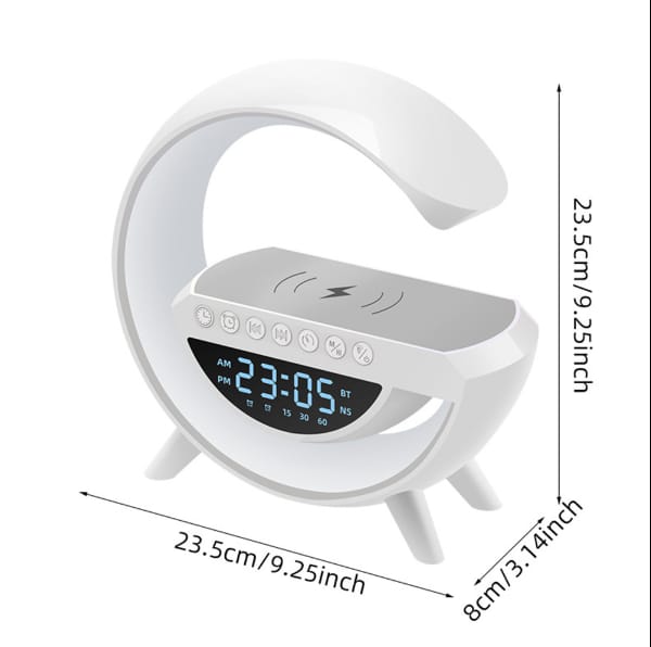 CLEARANCE SALE!!! FACTORY PRICE! 4-in-1 Bluetooth Speaker- Portable &Rechargeable With Decor Lamp, 7Lighting modes, High quality sound, Display Clock &Alarm Clock Indoor &Outdoor Decoration, Gift