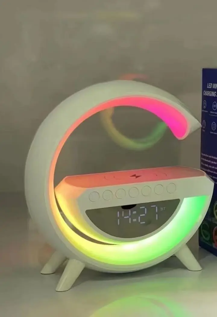 BIG DISCOUNT!!! BEST Portable & Rechargeable Bluetooth Speaker with Decor Lamp of 7Coloured Light changes, High quality sound, Display Clock &Alarm Clock, Indoor &Outdoor Decoration, Camping equipment
