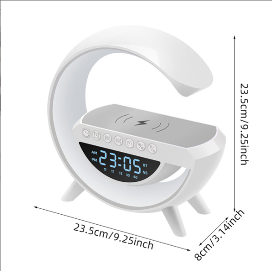 FACTORY Price BEST Portable & Rechargeable Bluetooth Speaker with Decor Lamp of 7 Coloured Light changes, High quality sound, Display Clock &Alarm Clock, Indoor & Outdoor Decoration, Camping equipment