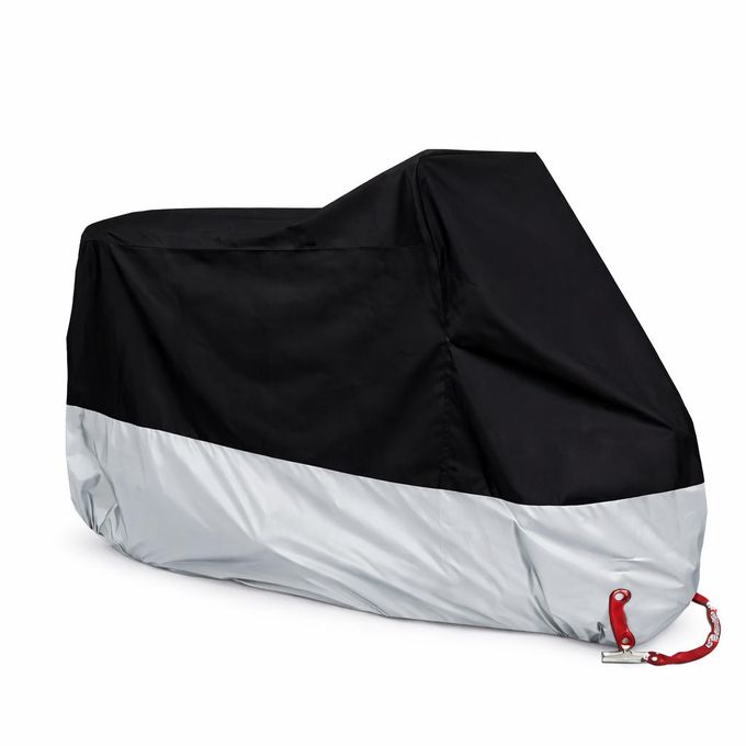 XL Motorcycle Cover with Lock Hole – 190T Rainproof, Sunproof, Dustproof All-Season Bike Protection