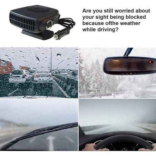150W 12V Portable Car Heater Defroster Demister Windscreen Fan