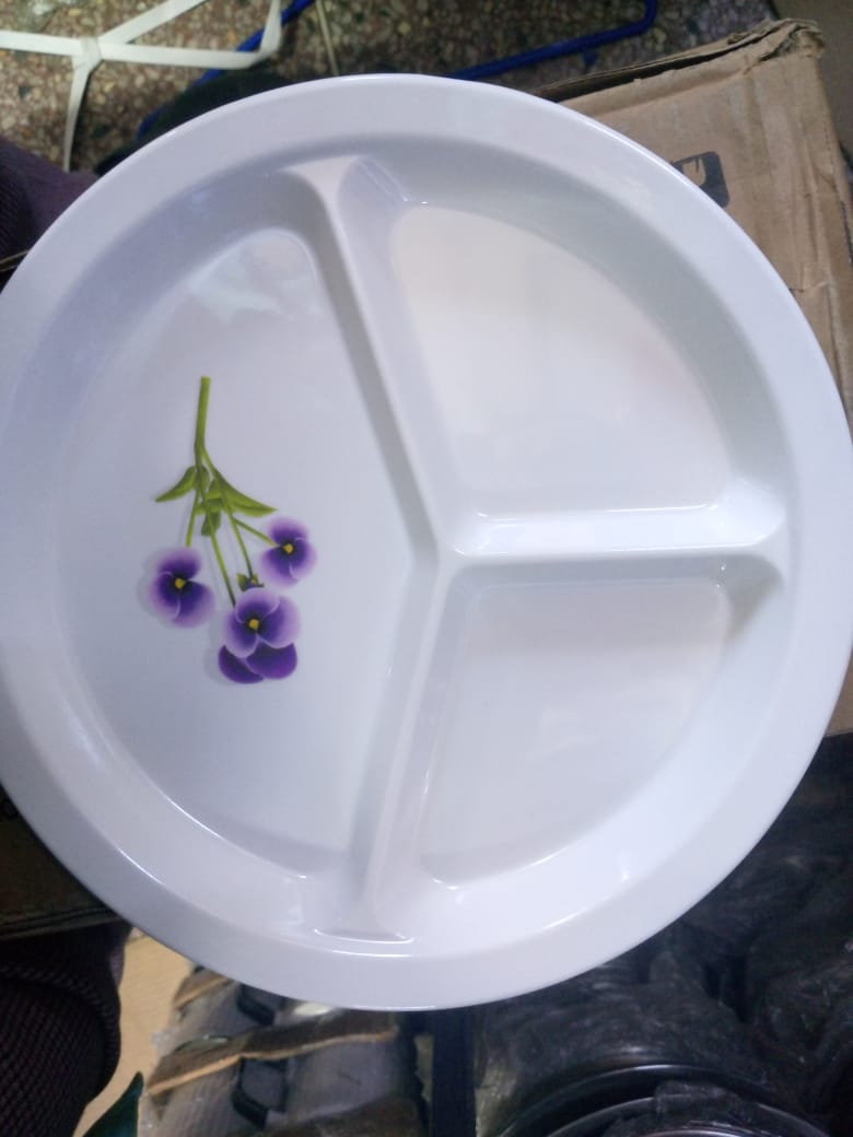 CLEARANCE OFFER 6pcs partitioned melamine plate