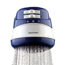 Horizon Bathroom Instant Hot Water Shower – For Fresh & Salty Water, Electric Shower Head Heater with 3 Temperature Settings, Includes Free 4-Way Extension Cable & Zoom Torch