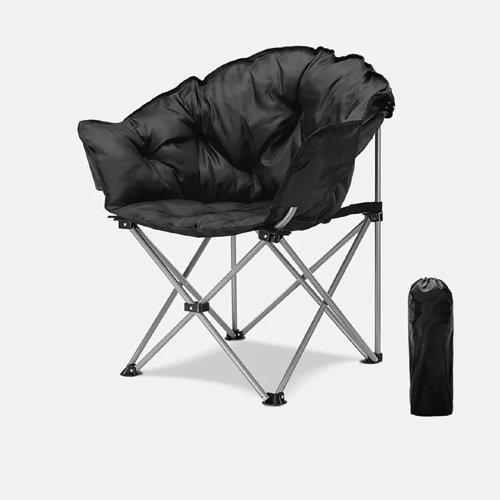 Camping Chairs Foldable & Portable – Sky Blue, Jungle Green & Black, Heavy-Duty Outdoor Folding Chair Supports Up to 150kg, Lightweight Travel Chair for Camping, Beach & Picnic
