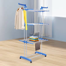 3-Layer Clothes Hanger / Drying Rack 54×18×39cm – Foldable Space-Saving Laundry Stand, Multi-Tier Garment Organizer for Indoor & Outdoor Clothes Drying and Storage