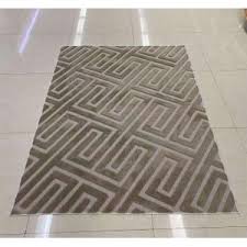Modern Microfiber Pattern Carpet 5x8 ft – Soft Plush Area Rug with Non-Slip Rubber Backing, Durable Stylish Floor Carpet for Living Room, Bedroom, Office Décor