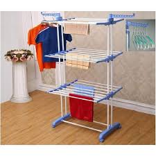 3-Layer Clothes Hanger / Drying Rack 54×18×39cm – Foldable Space-Saving Laundry Stand, Multi-Tier Garment Organizer for Indoor & Outdoor Clothes Drying and Storage