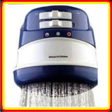 Horizon Bathroom Instant Hot Water Shower – For Fresh & Salty Water, Electric Shower Head Heater with 3 Temperature Settings, Includes Free 4-Way Extension Cable & Zoom Torch