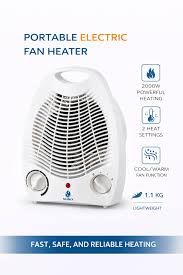 Compact Room Heater – Powerful Warmth in a Sleek Design | Fan Heater with Cool/Warm/Hot Wind Modes, Adjustable Thermostat, Portable All-Season Indoor Comfort Heater for Home & Office