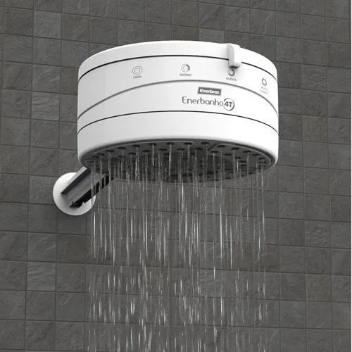 4T Instant Shower Head for Borehole, Hard Salty & Fresh Soft Water Electric Instant Water Heater Shower Head, Multi-Temperature Control Bathroom Shower System, Fast Heating Energy Efficient Shower for