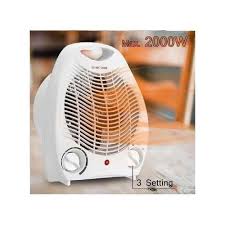 EM Electric Fan Heater Portable Electric Room Heater / Warmer Fan – ElectroMate, Automatic Temperature Control, Fast Heating Indoor Space Warmer for Home, Bedroom & Office Use