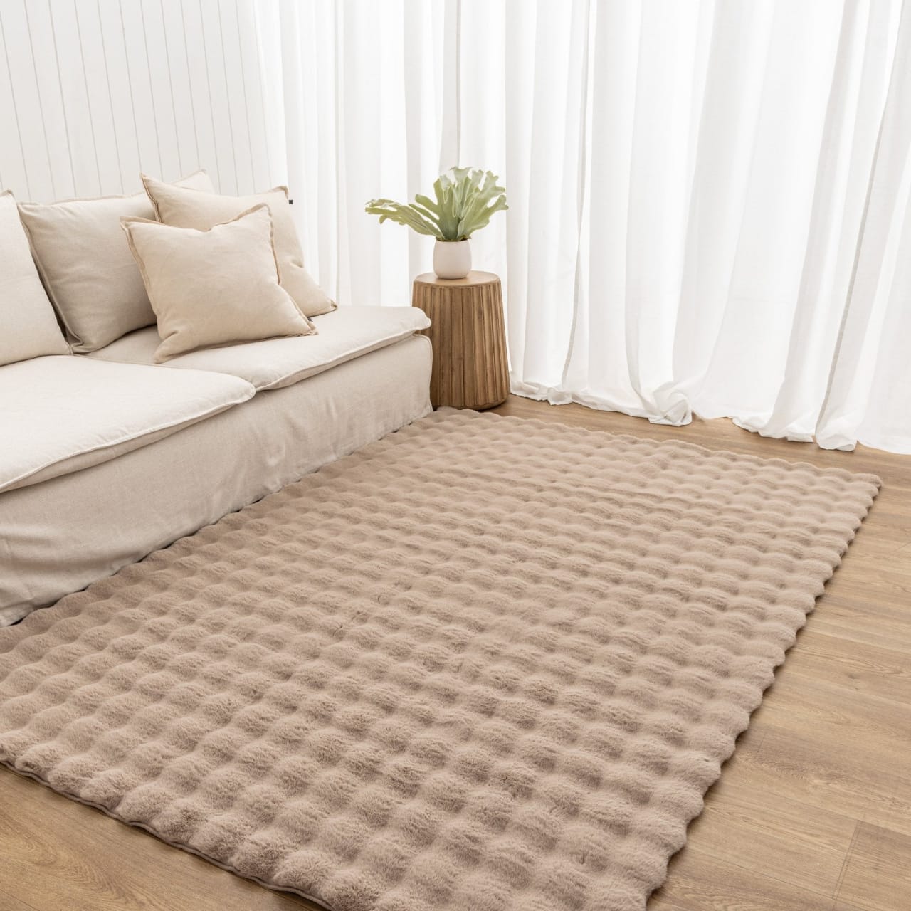 Ashler Rabbit Fur Soft Carpet 5×8 ft – Luxury Plush Area Rug, Ultra-Soft Fluffy Floor Carpet for Living Room, Bedroom, Sofa & Home Décor, Comfortable Non-Slip Indoor Rug