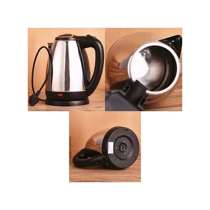 1.8L Energy Efficient Electric Water Kettle Heater Jug Fast Boiling Stainless Steel Electric Kettle with Auto Shut-Off, Boil-Dry Protection and 360° Rotating Base for Safe and Convenient Hot Water Use