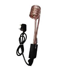Electric Coil Water Heater Immersion Heating Rod for Buckets and Containers, Fast Heating Portable Water Heating Element, Energy Efficient Electric Coil Heater for Home, Travel and Emergency Hot Water