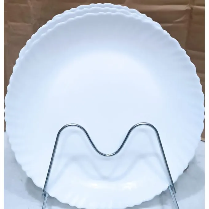 7-Piece Elegant Ceramic Dinner Plates Set with Thermo Flask – Classic Design, Durable Quality Tableware Set for Everyday Meals & Stylish Dining (Without Cups)