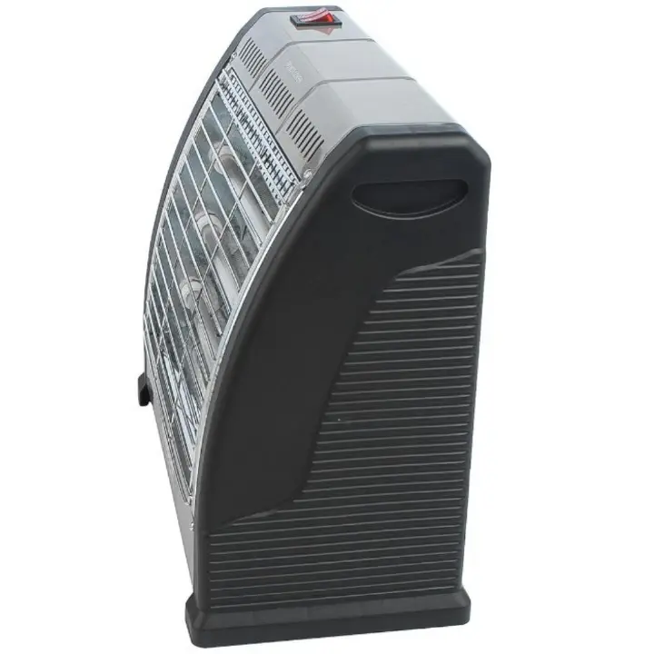 Ramtons Quartz Electric Room Heater RM-469 with Fan – 400W–1200W Adjustable Power, 3 Quartz Heating Elements, Fast Indoor Space Warmer with Tilt Protection for Home & Office Use