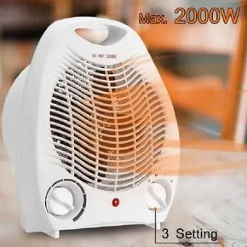 Nunix Room Heater NH01 – Heater and Fan Combined, Portable 2-in-1 Electric Fan Heater with Adjustable Heat Settings & Overheat Protection for Home, Office & Bedroom Use