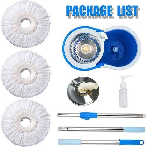 ON STOCK🎈🎈360 Spin Mop Rotating Bucket With Long Adjustable Mop🪴🪴super thin microfiber with great absorbent ability, which can effectively remove fouling and do fully cleaning without damaging flo